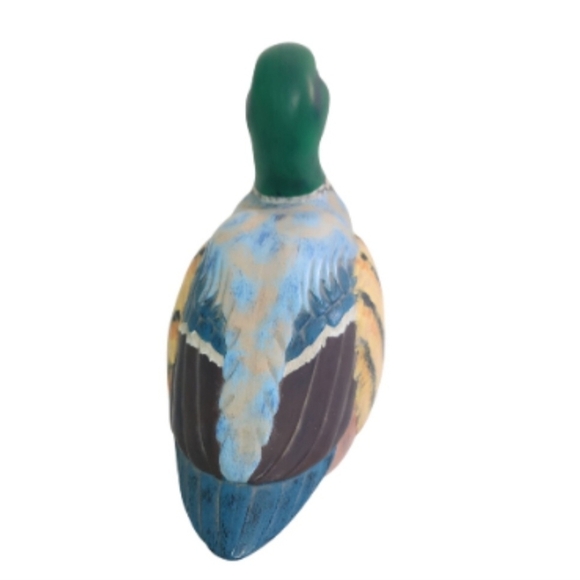 Duck Decoy Mid Century Modern Handmade Ceramic Mallard - Picture 4 of 5